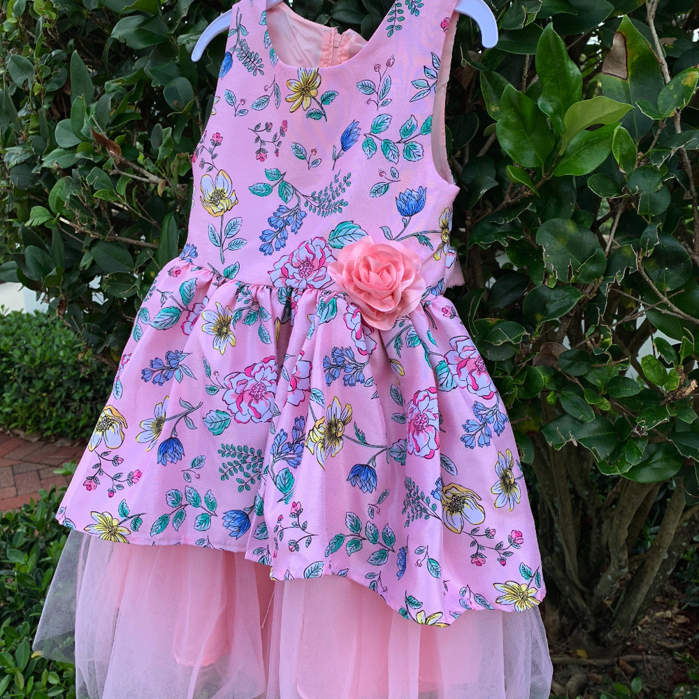 NWT: Toddler Girls Floral-Printed Tiered Dress